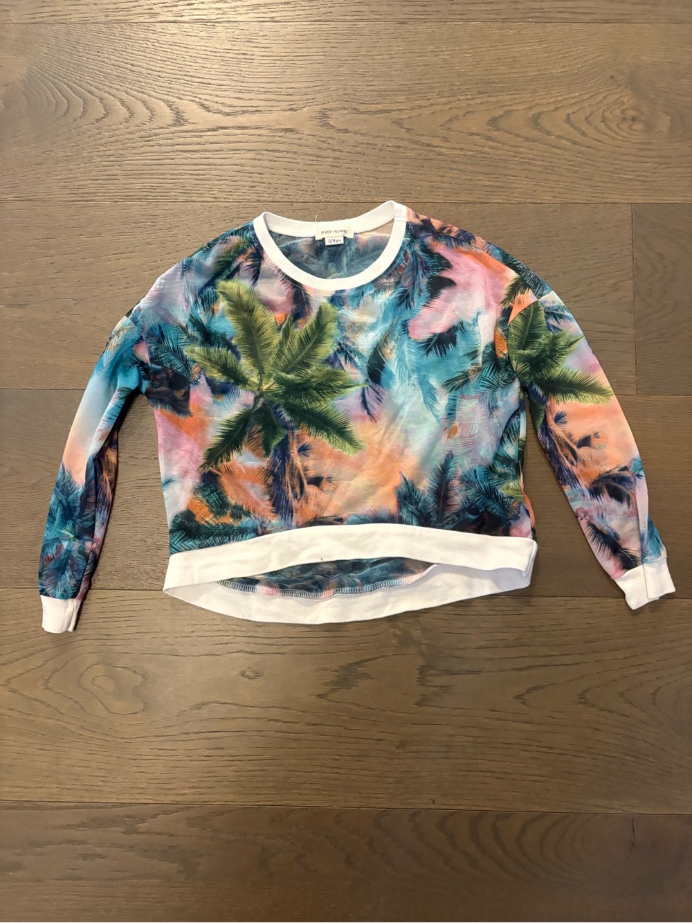River island Hawaiian long sleeve sz 3/4 new